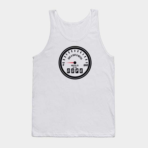 Give a shit o meter – whatever Tank Top by alltheprints